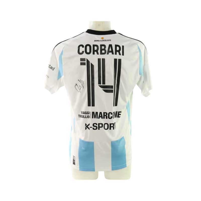 Maglia Corbari unwashed Virtus Entella vs Pontedera, 2025 - Autografata