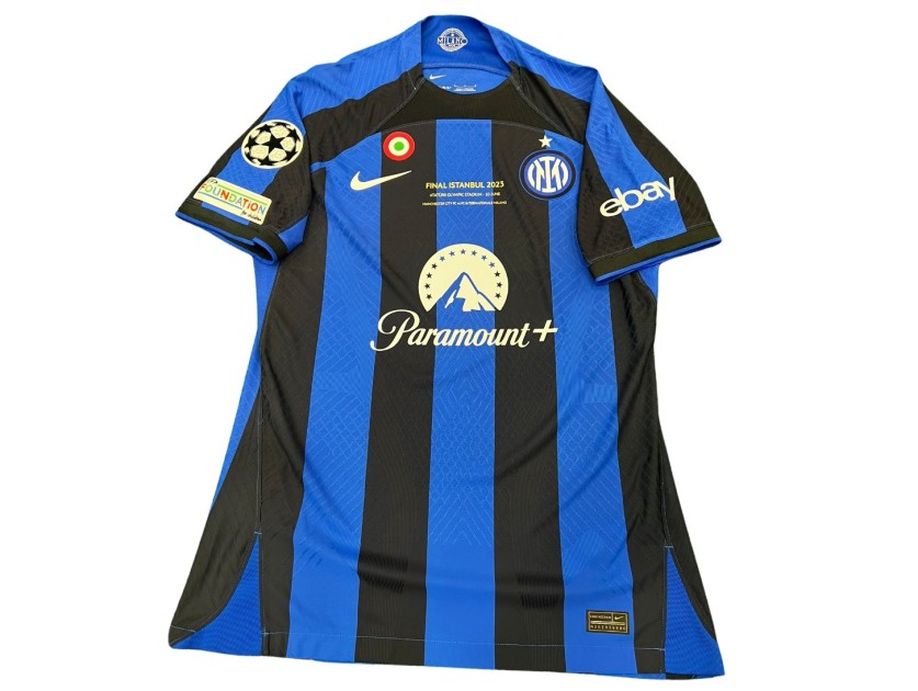 Dzeko's Inter Match-Issued Shirt, UCL Final Istanbul 2023 - CharityStars