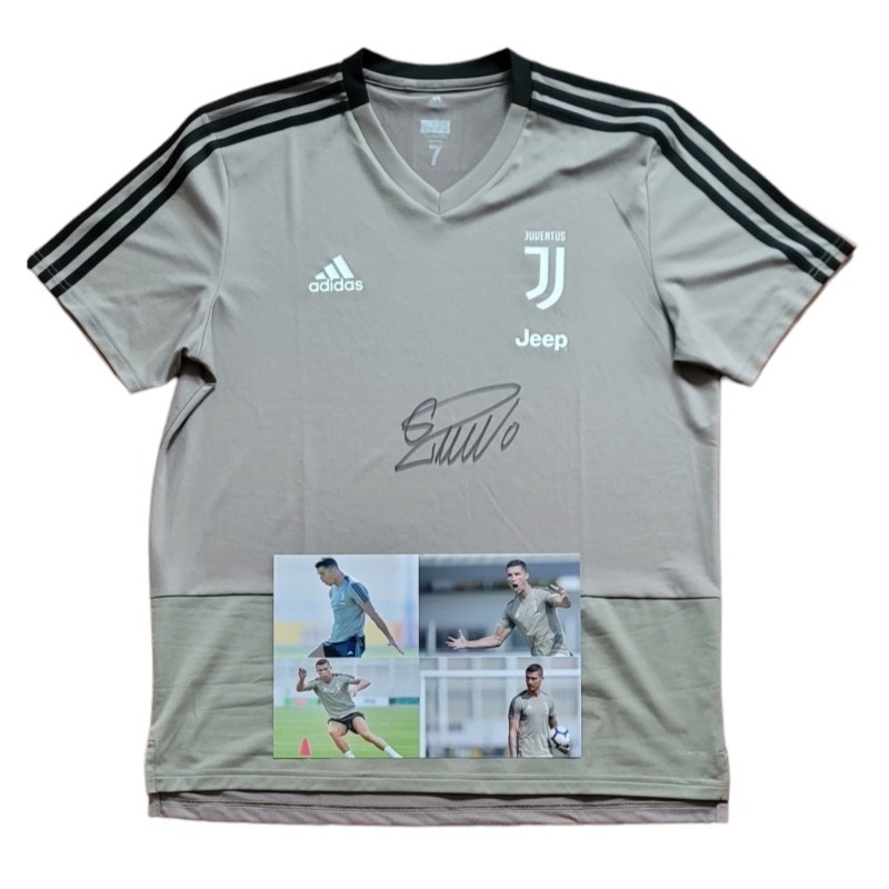 Cristiano Ronaldo's Juventus Signed Training Shirt, 2018/19