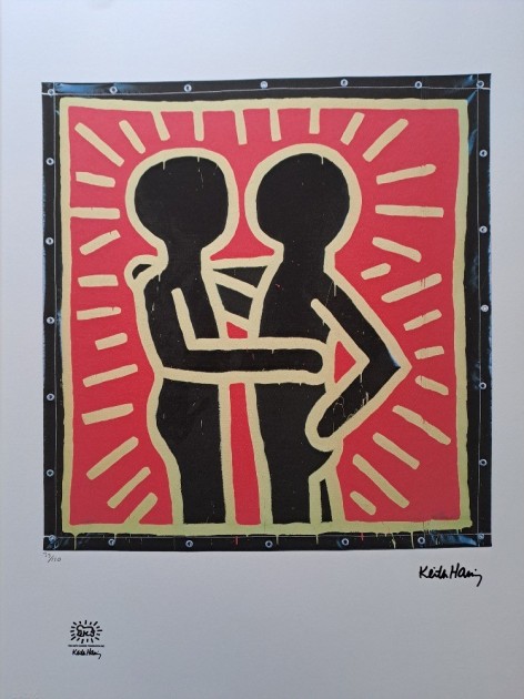 "Political Line" Lithograph by Keith Haring (after)