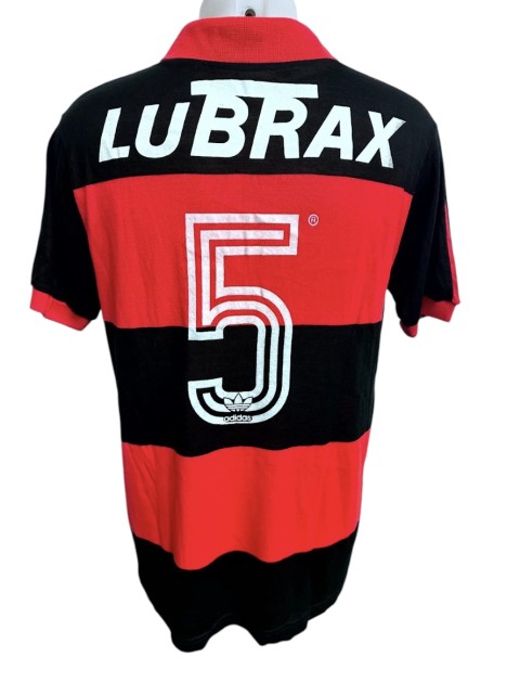 Junior's Match-Worn Shirt, Argentinos Juniors vs Flamengo 1989