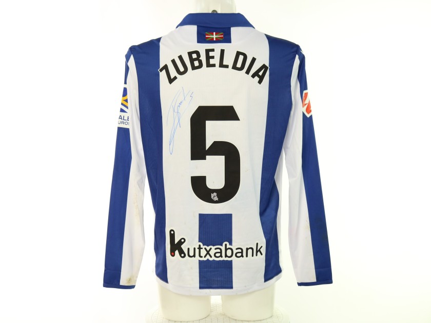 Zubeldia's Real Sociedad vs Getafe Signed Unwashed Shirt, 2025