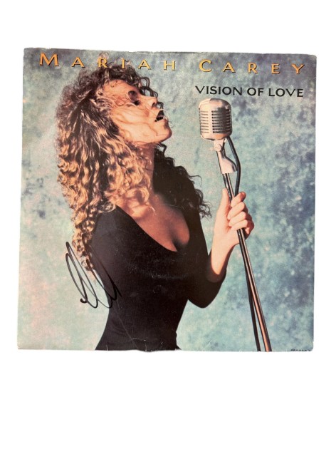 Mariah Carey Signed Vision Of Love Vinyl 45 Single - CharityStars