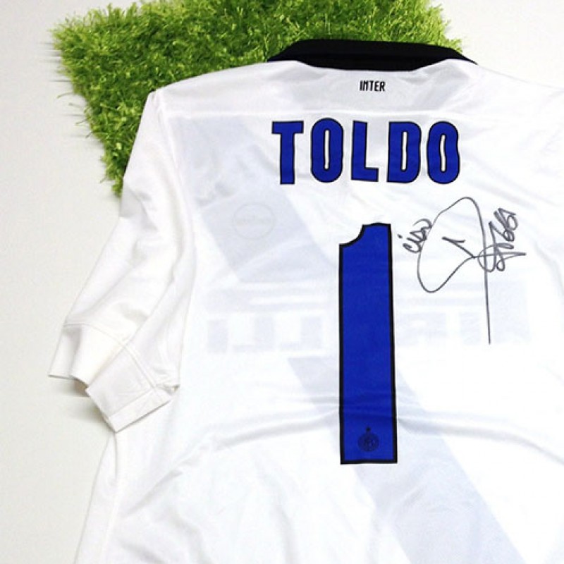 Inter 12/13 match issued shirt for Francesco Toldo - signed