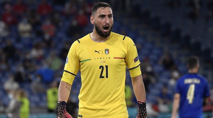 Donnarumma's Match-Issued Shirt, Italy-Switzerland 2021