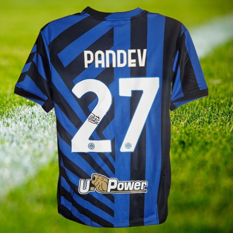 Goran Pandev Signed Inter Milan 2024-25 Home Football Shirt COA