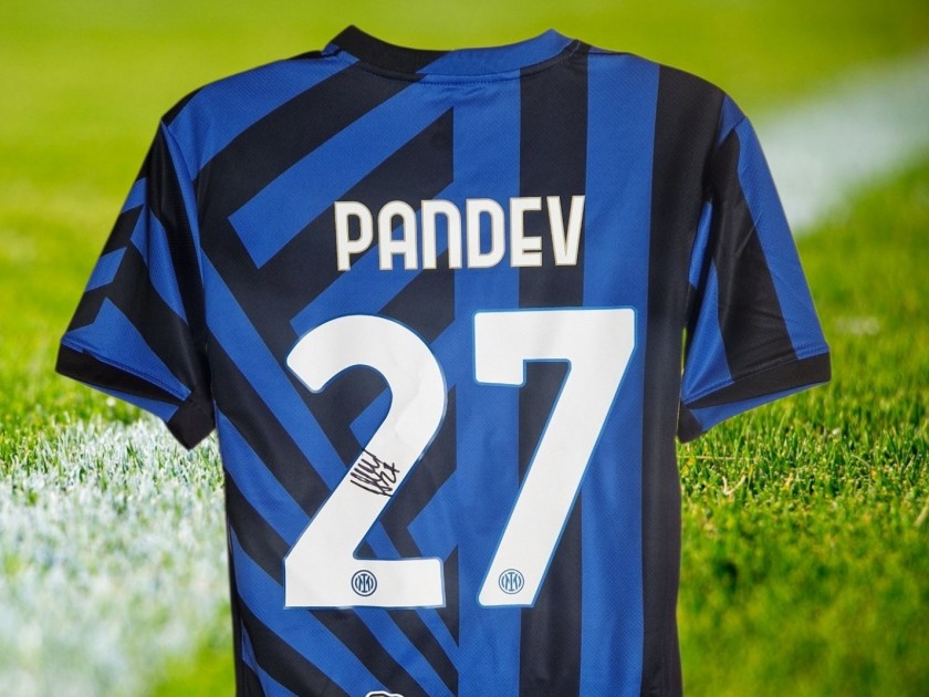 Goran Pandev Signed Inter Milan 2024-25 Home Football Shirt COA