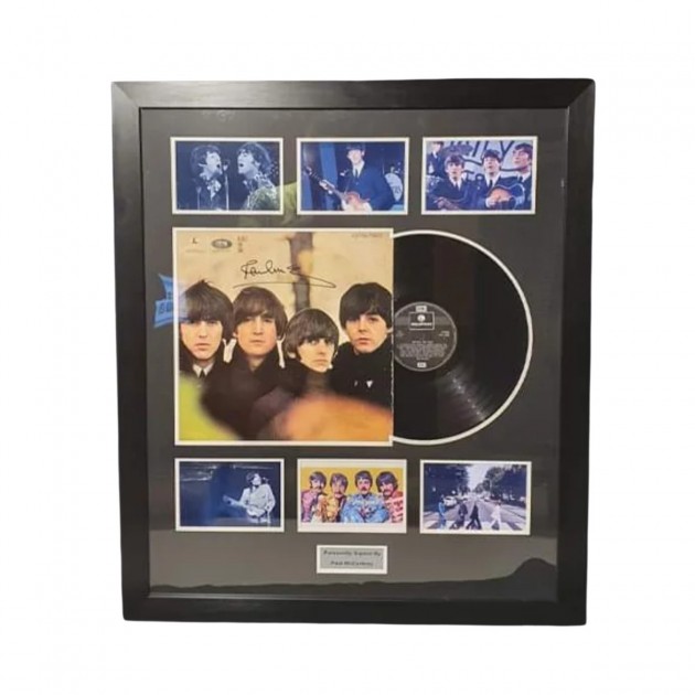 Vinile Beatles for Sale incorniciato e autografato da Paul McCartney -  CharityStars