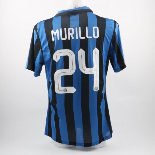 Inter Milan No24 Murillo Home Long Sleeves Jersey