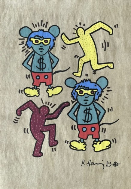 Keith Haring Drawing (Attributed)