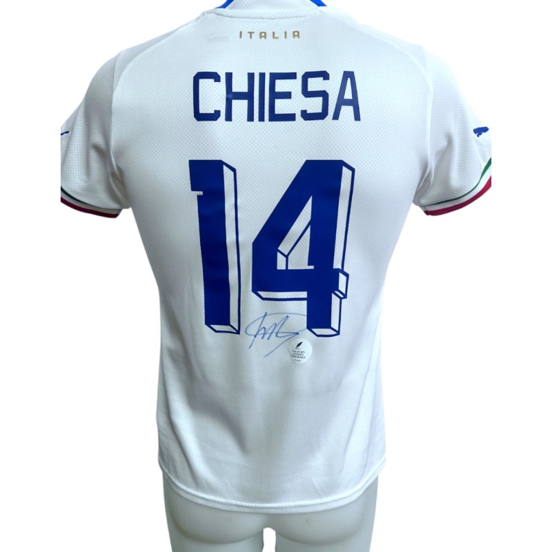 Chiesa's Italy Signed Official Shirt, 2022