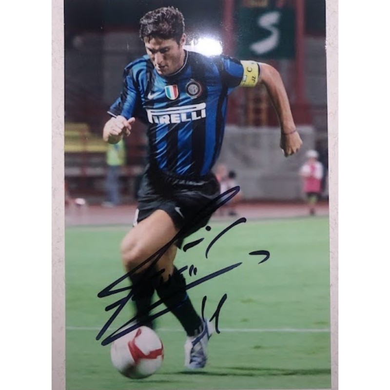 Fotografia - Autografata da Javier Zanetti