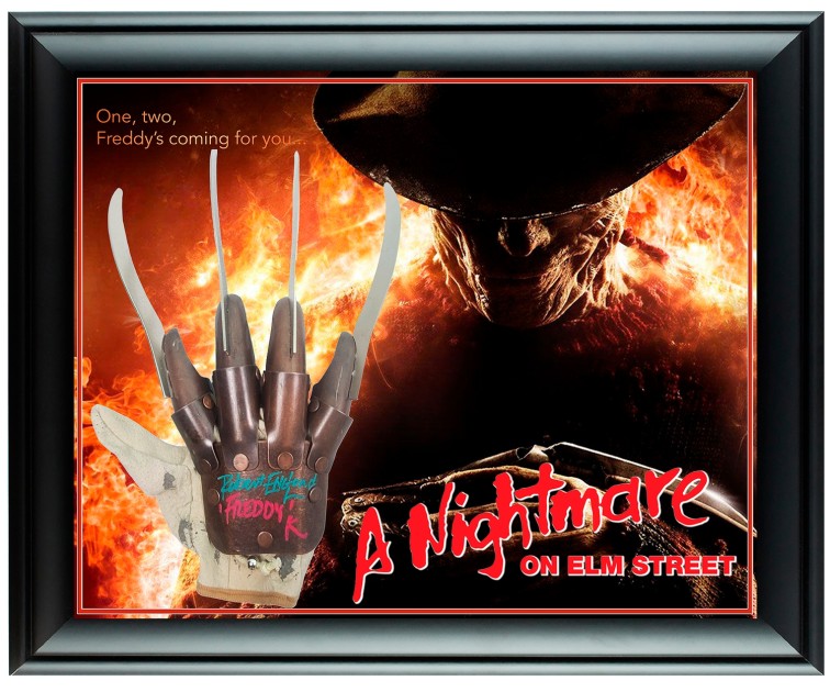 Robert Englund Signed and Framed 'A Nightmare on Elm Street' Glove 