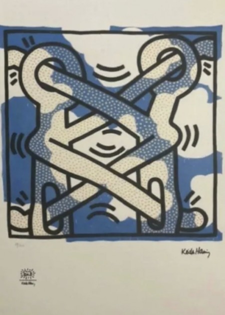 Lithograph by Keith Haring