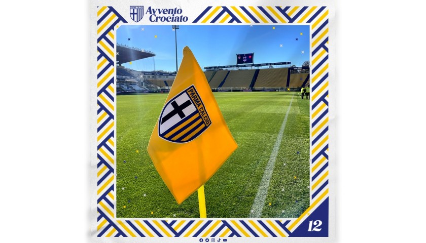Parma Calcio Corner Flag - Signed by the Squad