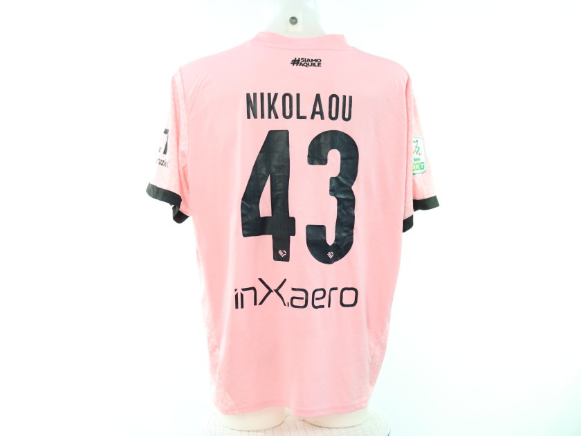 Nikolaou's Palermo vs Bari Unwashed Shirt, 2024