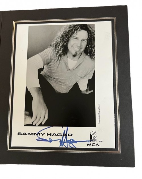 Sammy Hagar Signed Photograph