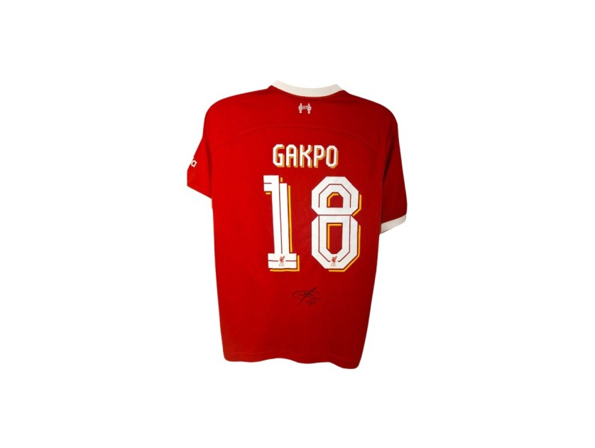 Cody Gakpo's Liverpool 2023/24 Signed Replica Shirt