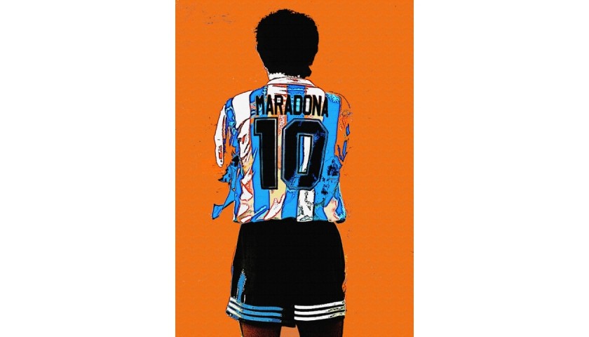 "Diego Armando Maradona glicee V02" by John Efrem