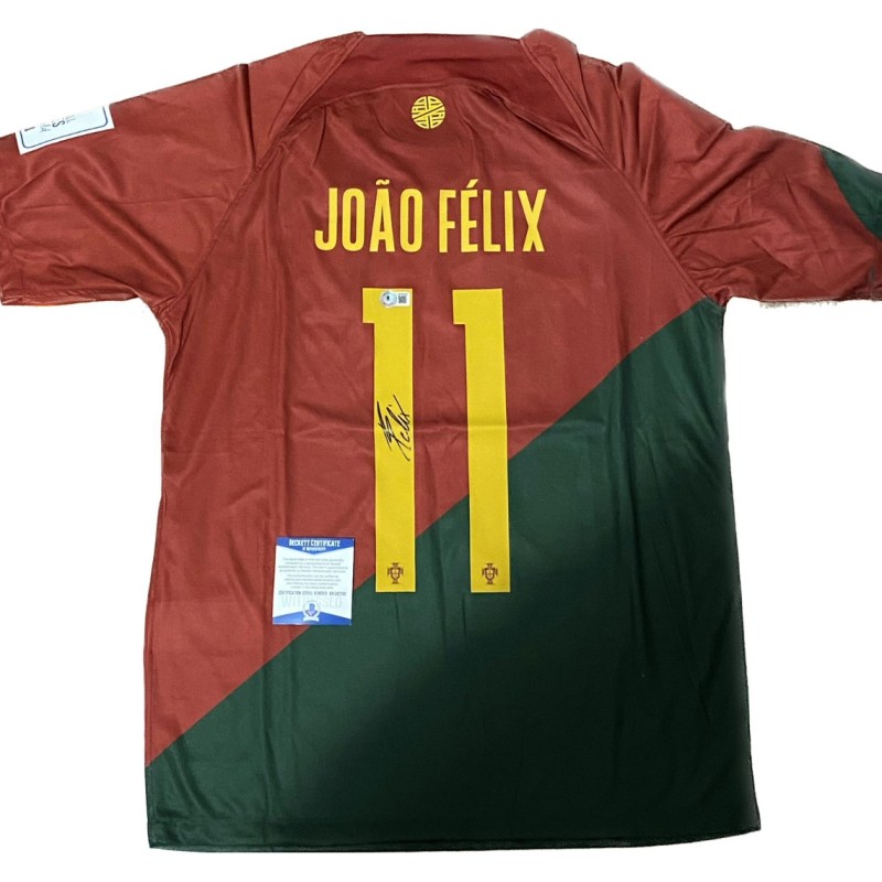 Joao Felix's Portugal 2022 World Cup Signed Replica Shirt