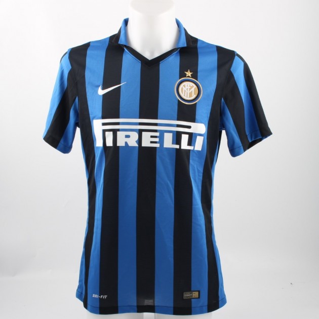 Santon Inter shirt, issued/worn Serie A 2015/2016