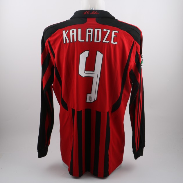 Kaladze Milan shirt, issued/worn Serie A 2007/2008