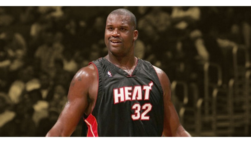 Shaquille O'Neal Signed Miami Heat Shirt - CharityStars