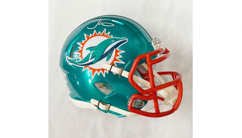 Miami Dolphins Mini Football Helmet Signed by Tyreek Hill