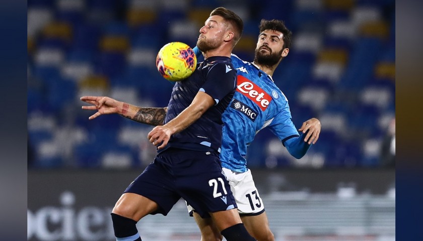 Sergej's Lazio Signed Match Shirt, Serie A 2019/20