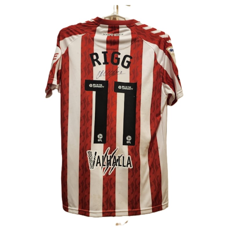 Chris Rigg's Sunderland Match Worn Shirt - Special Patch