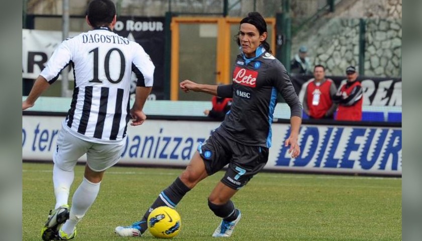 Cavani's Napoli Worn and Signed Shirt, Serie A 2011/12 