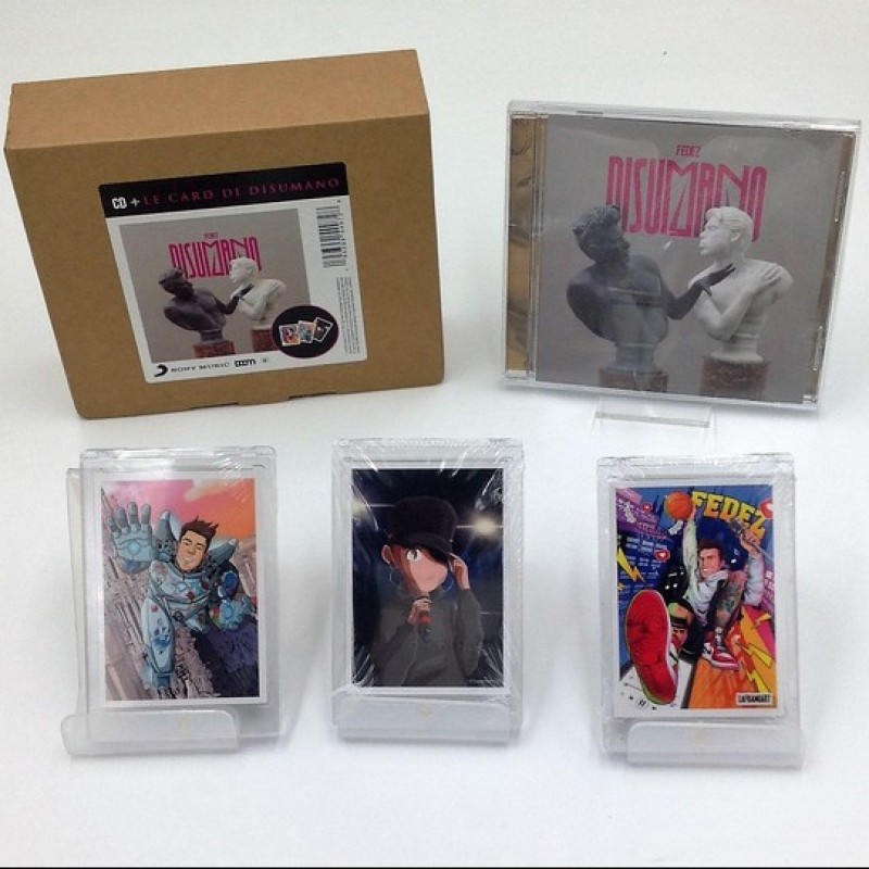 "Disumano" CD and Three Trading Cards Signed by Fedez