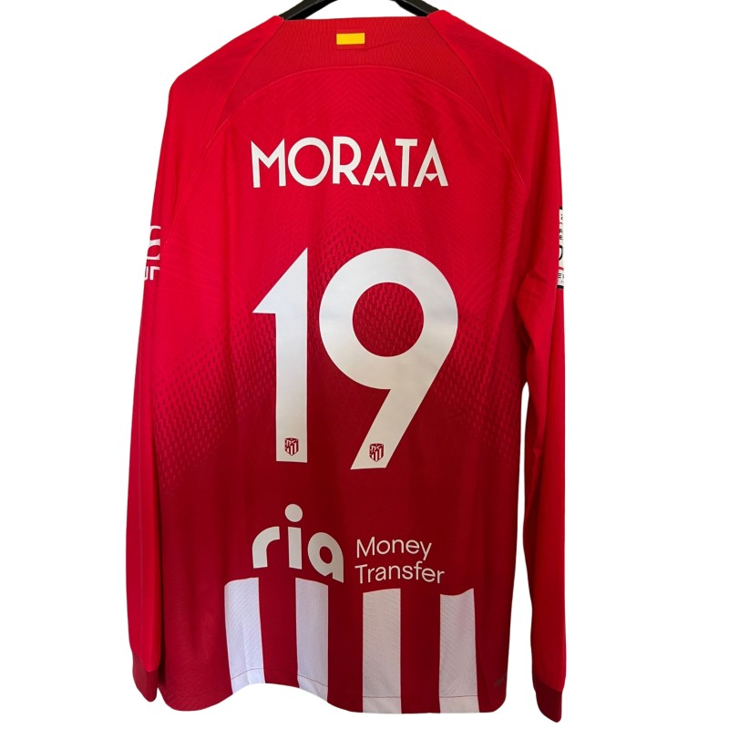 Morata's Match-Issued Shirt, Real Madrid vs Atletico Madrid - Spanish Super Cup Semifinal 2024