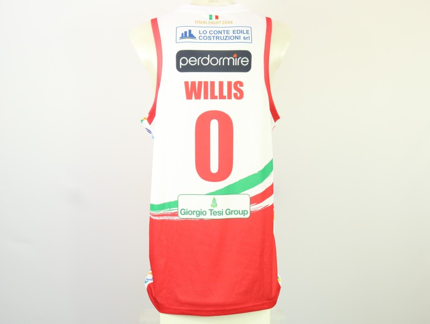 Willis' Unwashed Signed Kit, Umana Reyer Venezia vs Estra Pistoia, Italy Cup 2024