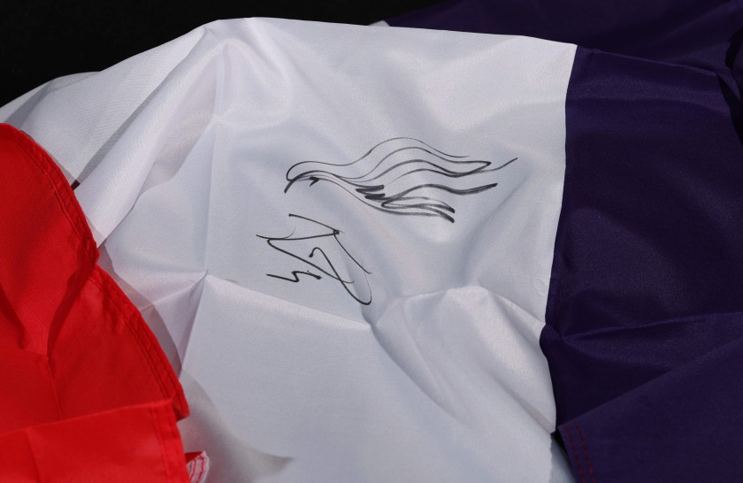 Fabio Quartararo and Johann Zarco Signed French Flag
