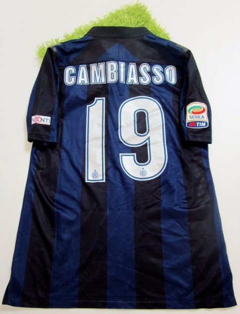 The shirt Cambiasso wore for his last ever match for Inter Milan. 