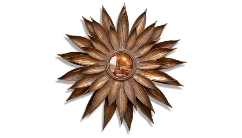 Stunning Art-Deco Style Sunflower Mirror
