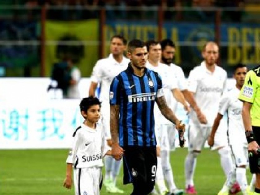Take to the pitch as the Inter Milan mascot