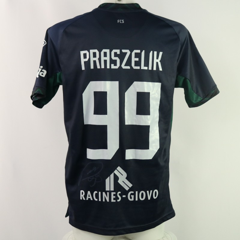 Praszelic's Signed Unwashed Shirt, Cesena vs Sudtirol 2024