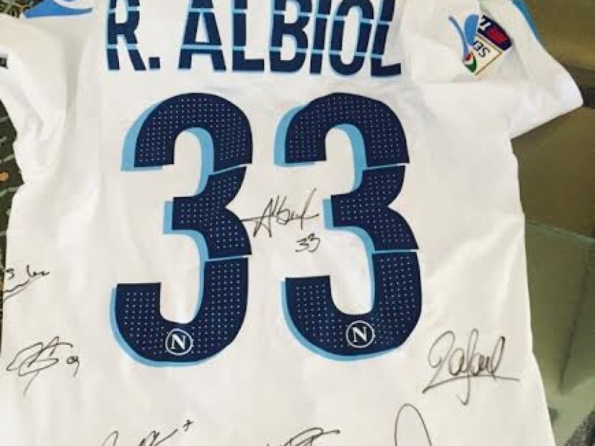 Albiol Napoli shirt, Serie A 2014/2015 - signed 