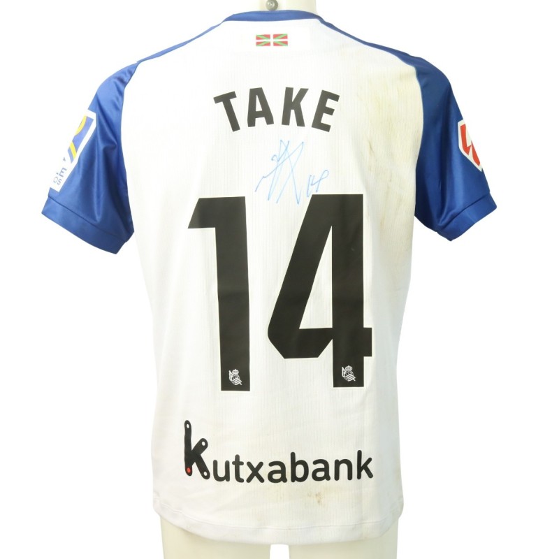 Take Kubo's Signed Unwashed Shirt, Real Sociedad vs Real Madrid 2024 "Chillida Limited Edition"