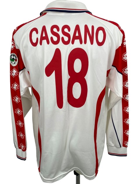 Cassano's Bari Match-Issued Shirt, 1999/00
