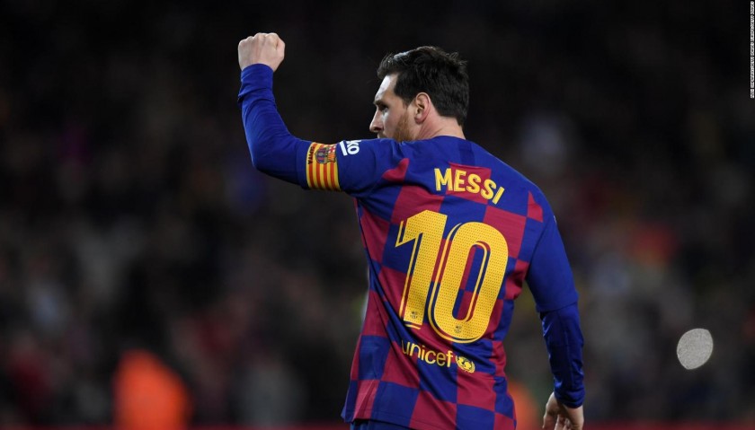 Messi's Official Barcelona Signed Shirt, 2019/20 - CharityStars