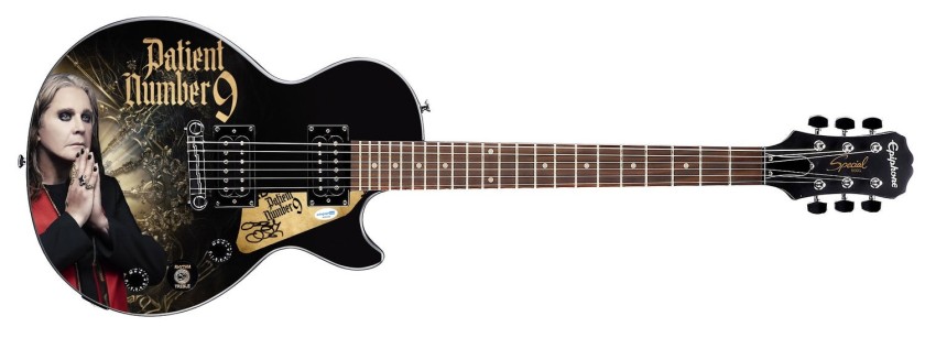 Ozzy Osbourne Signed Custom Epiphone Graphics Guitar