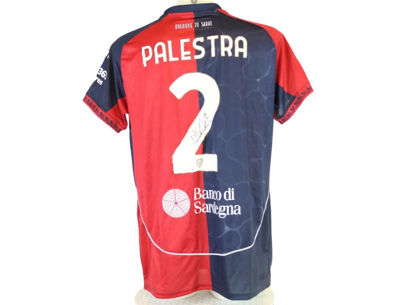 Maglia Preparata Palestra Cagliari vs Pisa, 2025 - Autografata