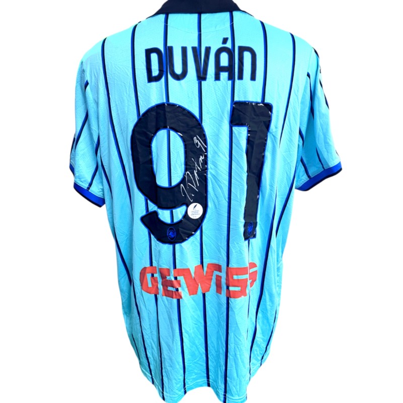 Duván Zapata's Atalanta Signed Official Shirt, 2022/23