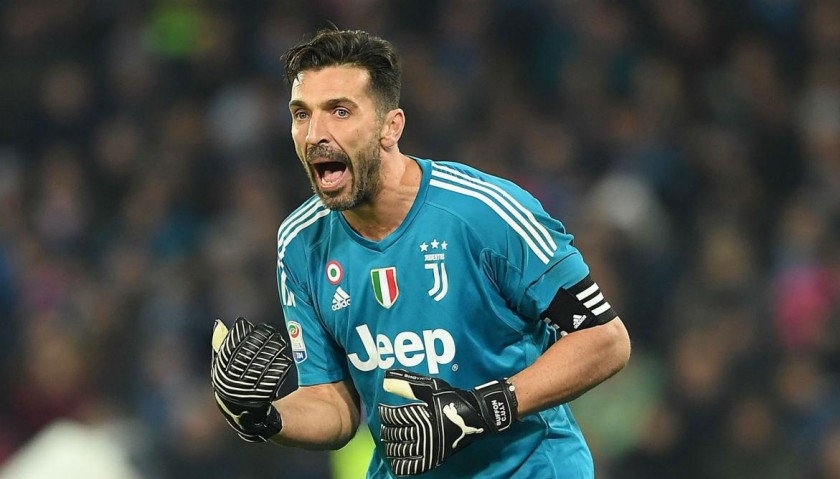 Buffon's Signed Match-Issued 2017/18 Captain Armband