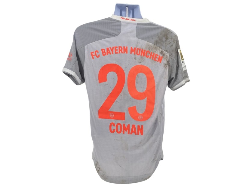 Kingsley Coman'S 2021 FC Bayern Munchen Match Worn Football Shirt