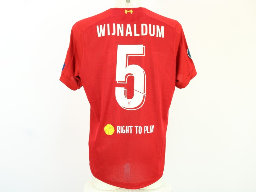 Georginio Wijnaldum's Liverpool Champions League 2021 Match Shirt, vs Atlético de Madrid