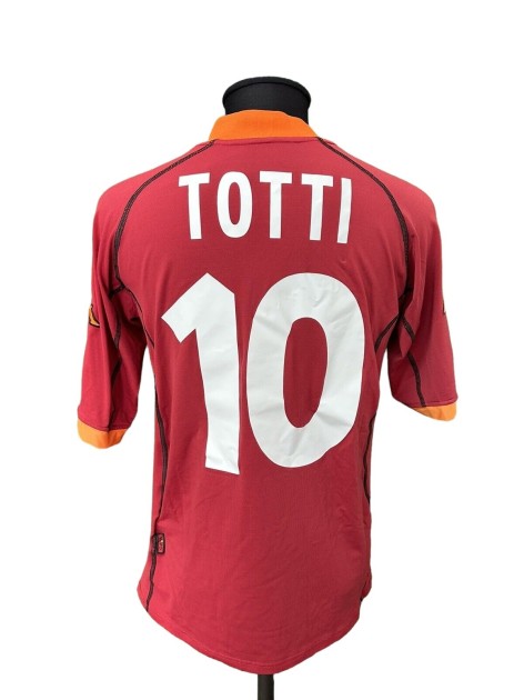 Totti's Roma Match-Issued Shirt, 2001/02